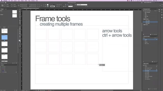 TUTORIALS - Adobe InDesign: creating frame смотреть онлайн