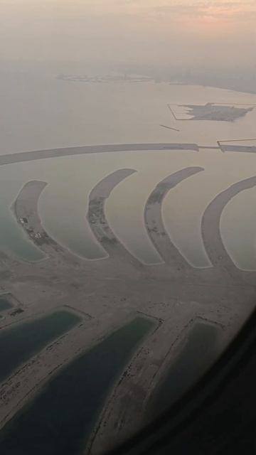 Полет над персидским заливом. Дубай