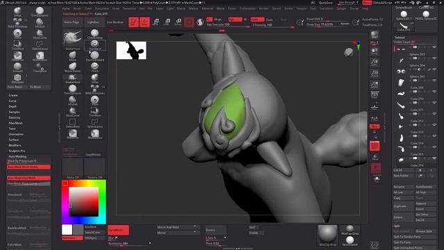 Sheep || Blender & Zbrush character sculpting and retopology timelapse смотреть онлайн