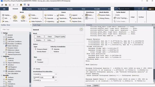 Ansys Fluent - Volume of Fluid setup for a water chamber tutorial смотреть онлайн