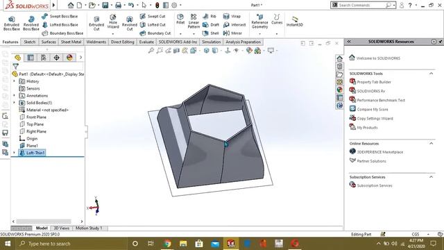 ⚡ Solidworks Lofted boss base | How to use Loft in Solidworks with guide curves. смотреть онлайн