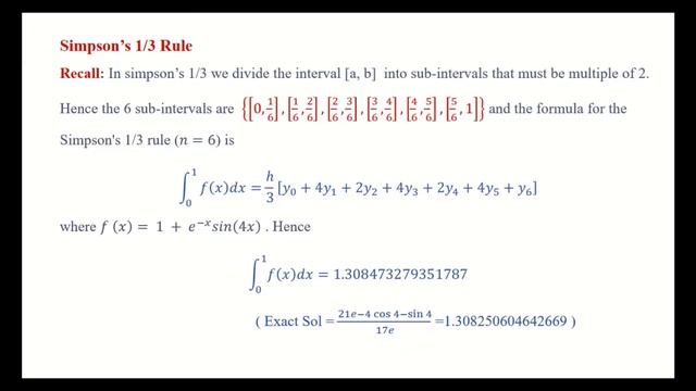 Weddle's Rule; Examples; Comparison of Weddle's rules with other schemes; Dr. Abuzar Ghaffari смотреть онлайн
