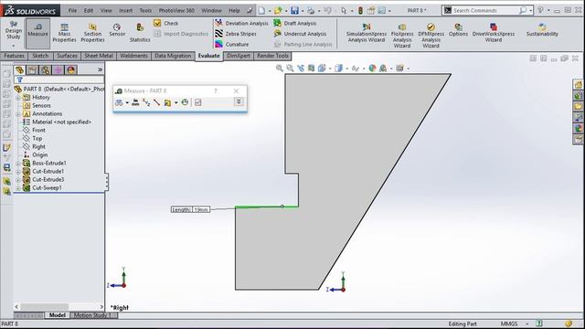 ¿Cómo hacer un corte barrido? | SOLIDWORKS 2014 смотреть онлайн