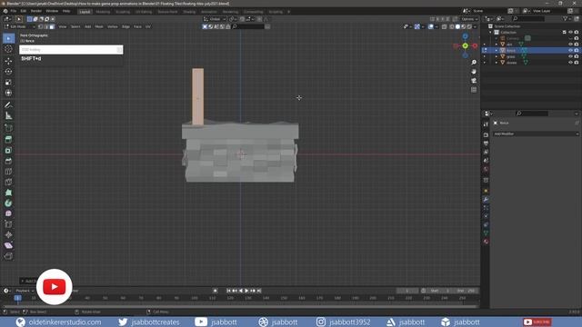 How to make game prop animations in Blender [2.93] (Floating Tiles) and import them into Godot 3.3 смотреть онлайн