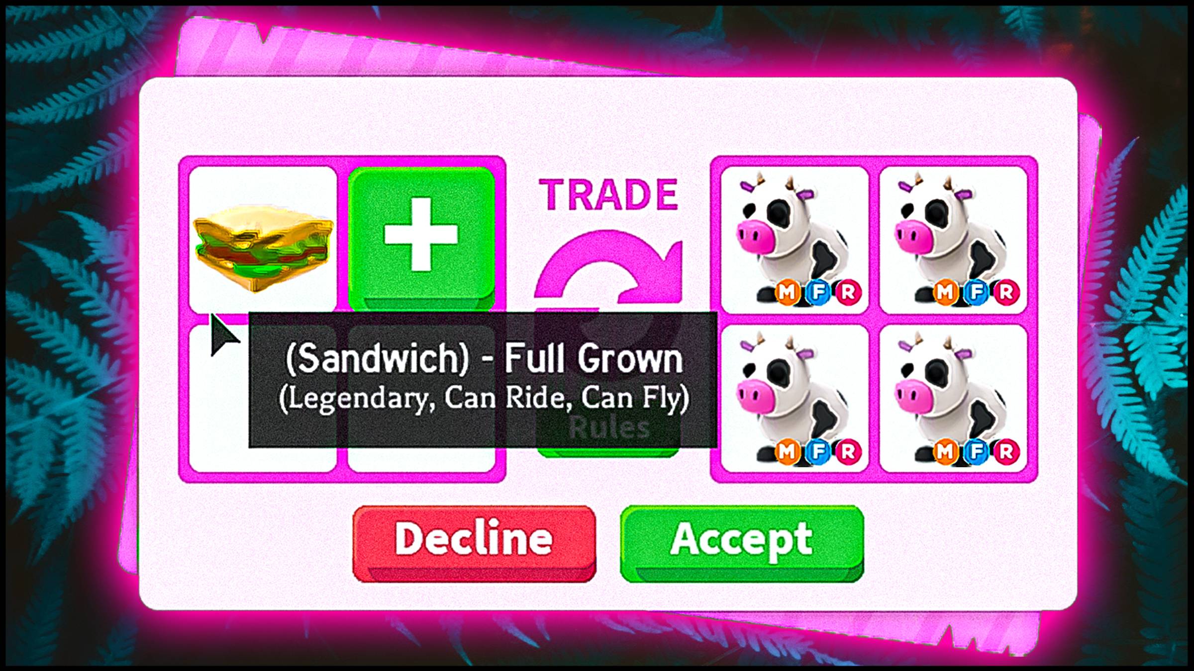 MEGA Cow в Адопт Ми! 🐄 ТОП ТРЕЙДЫ в Adopt Me Роблокс Адопт Ми