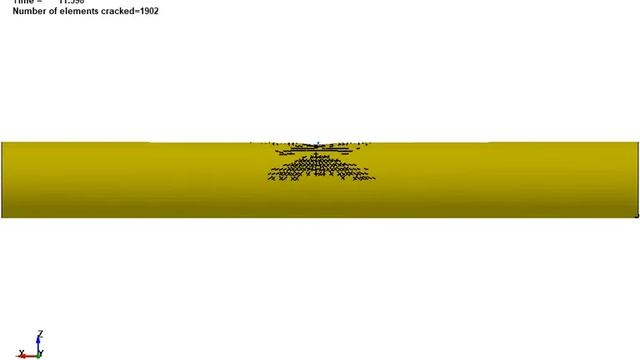 LS-DYNA Examples - Lateral impact behavior of pressurized pipelines смотреть онлайн