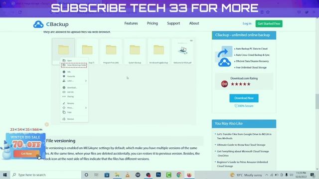 What is Mega Cloud Storage? How it's works? | Tech 33 смотреть онлайн