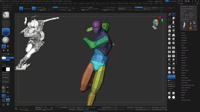 Dynamic Pose Blockout Sculpt Using Zbrush смотреть онлайн