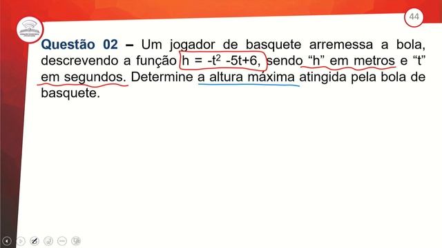 44.2 - REVISÃO E CORREÇÃO - FUNÇÃO QUADRÁTICA - APLICAÇÕES - MATEMÁTICA- 1º ANO E.M - AULA 44.2/202 смотреть онлайн