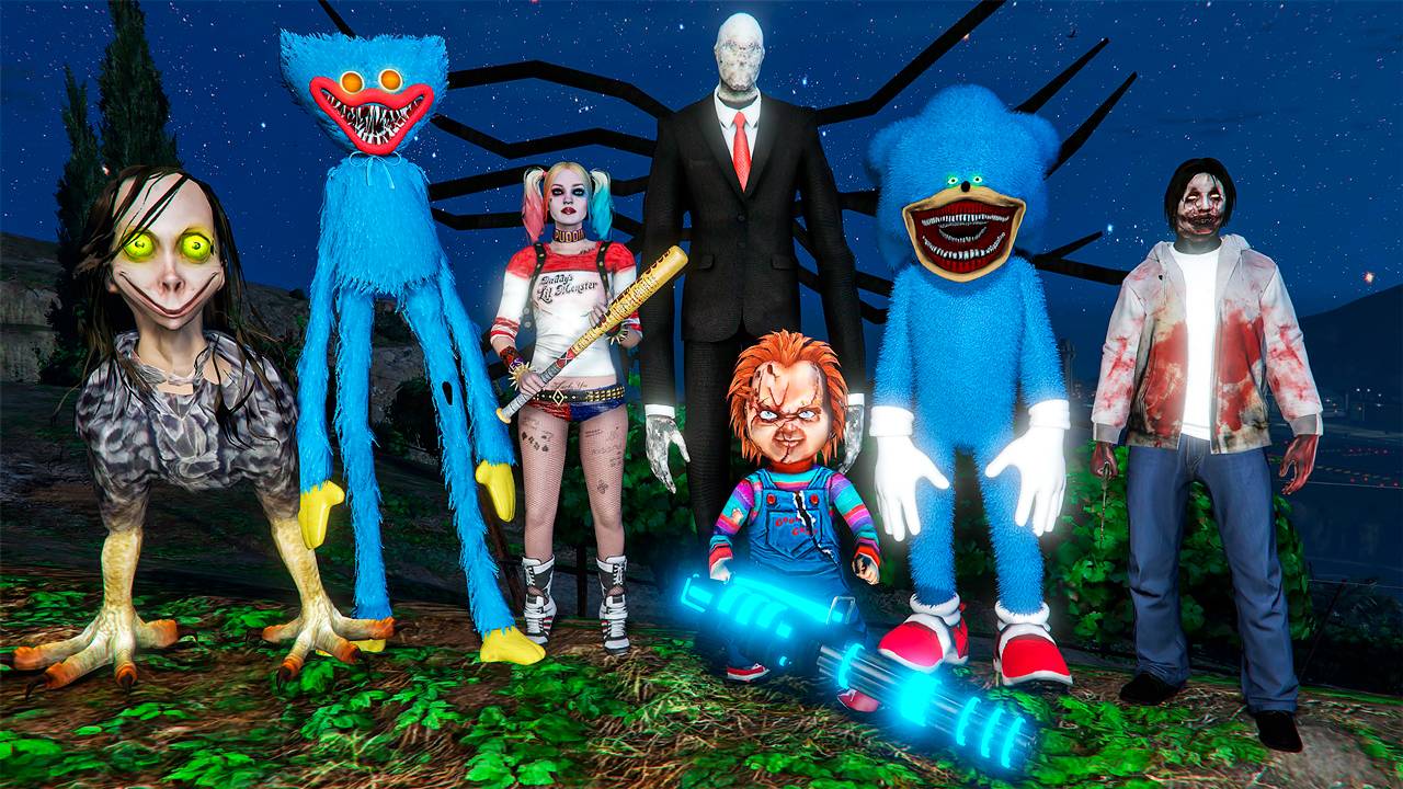 КОМАНДА УБИЙЦ СПАСАЮТ ХАРЛИ КВИНН В ГТА 5 МОДЫ ! СКОРТИ GTA 5 ONLINE