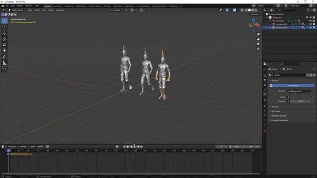 Extend animation and add animation to mixamo character in Blender 4.0 смотреть онлайн