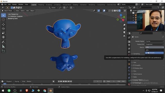 Blender absolute beginner tutorial Render Properties Blender Veda Telugu смотреть онлайн