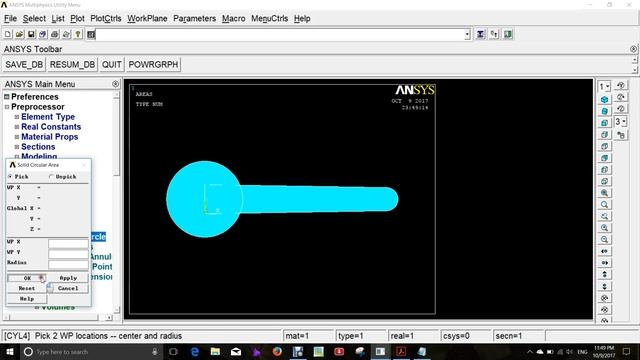 wrench structural analysis in ansys APDL software смотреть онлайн