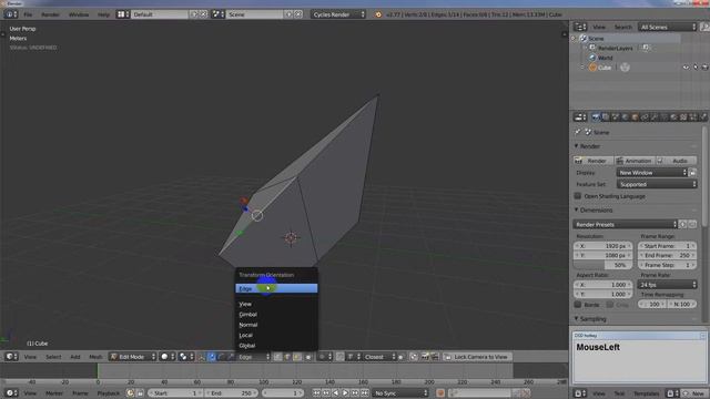 Snapping with Custom Transform Orientations in Blender смотреть онлайн