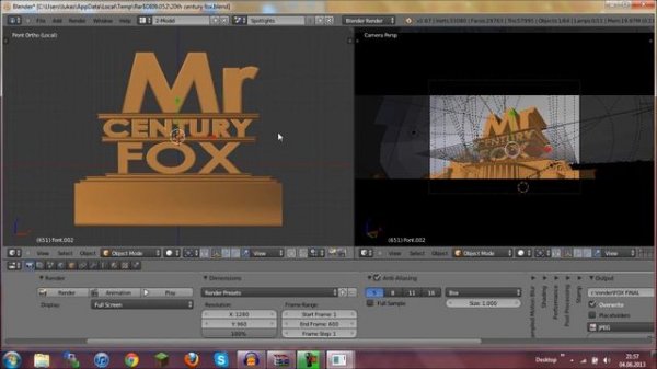 Free Intro Template [Blender] - 20th Century Fox