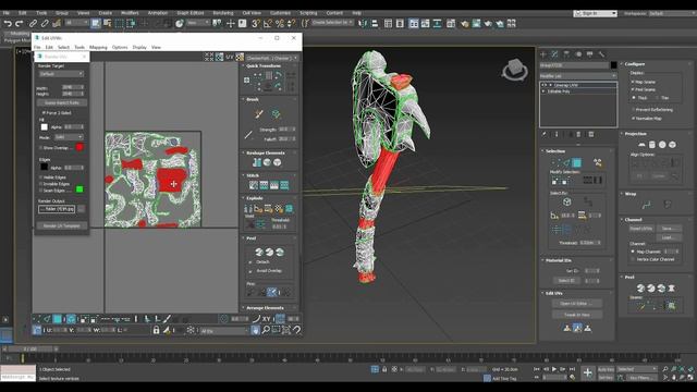 Texturing an Axe 3ds max Substance painter tutorial смотреть онлайн