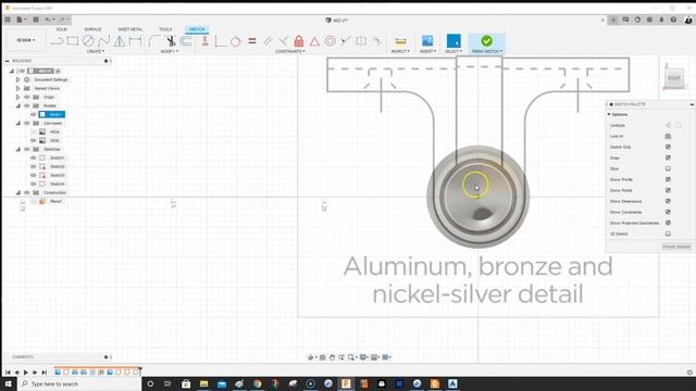 FUSION 360: Create Part for Beginners (with reference canvas) смотреть онлайн