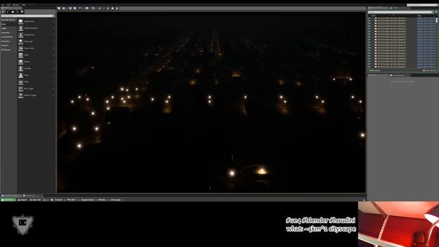 #houdini enriched #osm data in #ue4 - night lighting experiments смотреть онлайн