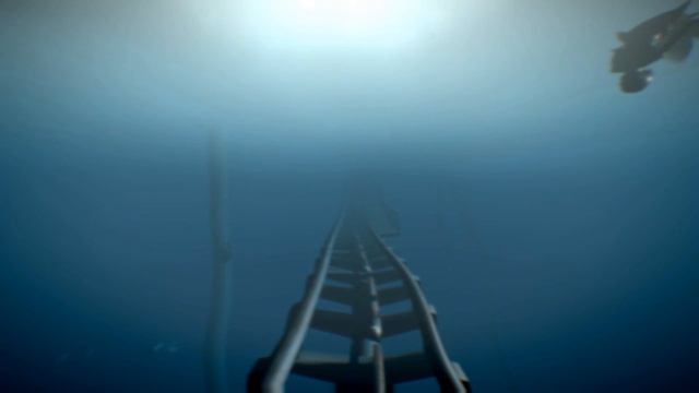 Underwater Roller Coaster suspended over the sea смотреть онлайн