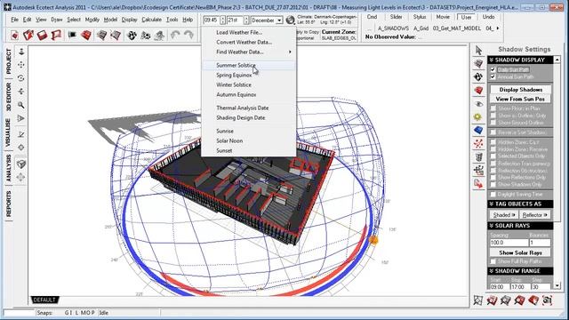 Daylighting Case Study In Autodesk Ecotect From Henning Larsen Architects