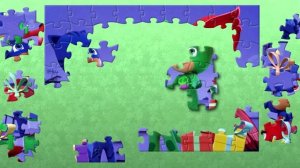 Пазлы Герои в масках. Кэтбой, Алетт и Гекко. Puzzle PJ Masks Video Game