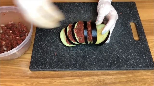 Turkish Style Stuffed Eggplant / Баклажаны с мясом