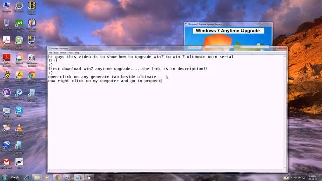 UPGRADE WINDOWS 7 to ULTIMATE using SERIAL KEY(1080p)!! смотреть онлайн
