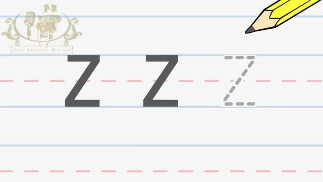 Write the letter Z | Alphabet Writing lesson for children | The Singing Walrus смотреть онлайн