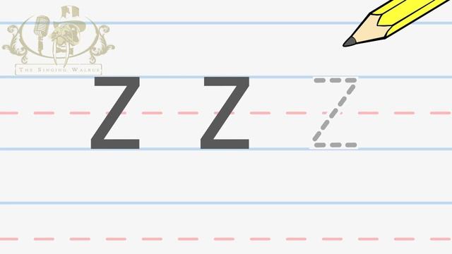 Write the letter Z (Zed) | Alphabet Writing lesson for children | The Singing Walrus смотреть онлайн