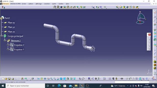 comment réalise un tuyau sur catia v5 apprendre le logiciel catia v5 pour débutant pièce 2 смотреть онлайн
