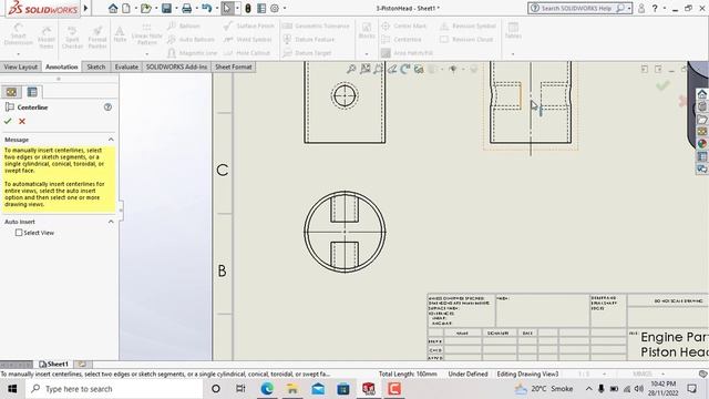 SolidWorks Tutorial N°17 - Drawing Sheet 1: Views and Dimensioning смотреть онлайн