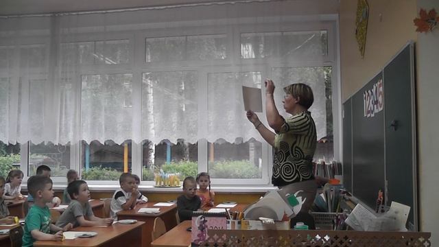 Открытый урок в садике Лены