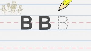 Write the letter B | Alphabet Writing lesson for children | The Singing Walrus