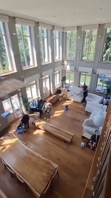 Мойка панорамного остекления от Клининг Сервис #cleaning #design смотреть онлайн