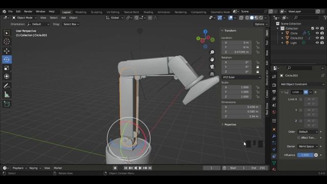How to Use Track To Constraint in Blender 3.4 | Blender Limit Constraint Tutorial for Robot Arm смотреть онлайн