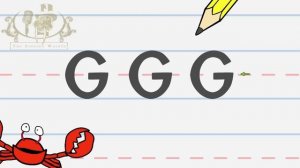 Write the letter G | Alphabet Writing lesson for children | The Singing Walrus