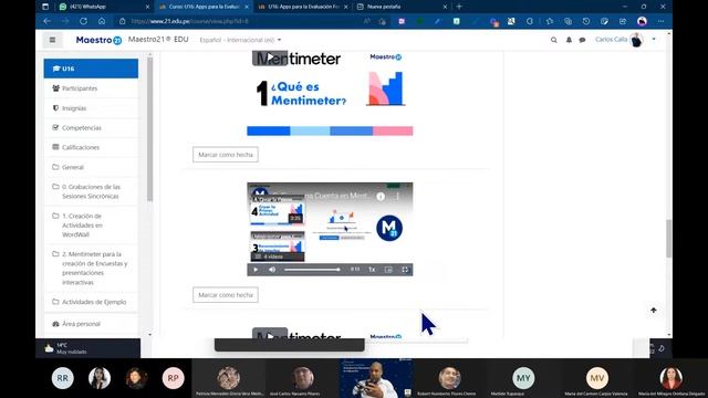 U16 Apps para la Evaluación Formativa II Sesión 3 смотреть онлайн
