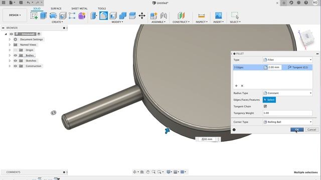 Уроки Fusion 360 Інструмент круговий патерн смотреть онлайн
