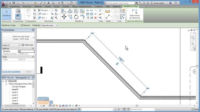 Curso Basico De Revit No.32: Acotar Un Angulo смотреть онлайн