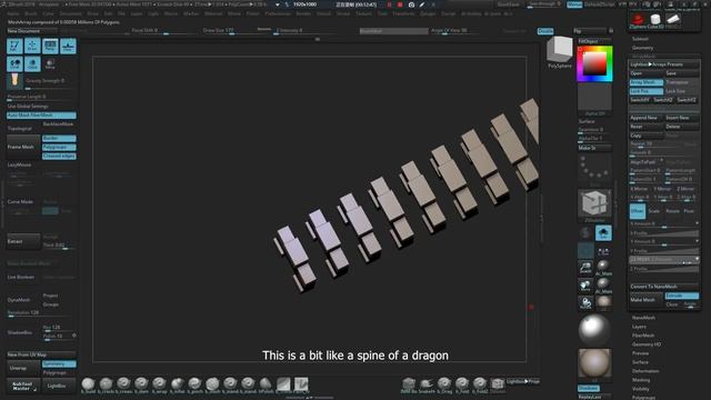 ArrayMesh in Zbrush смотреть онлайн