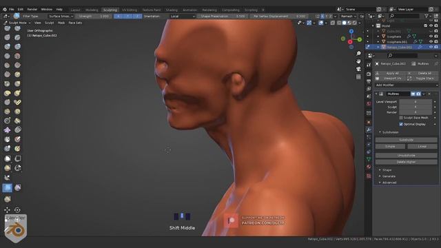 Sculpting in Blender 2.93 || 35 - Alien Talock смотреть онлайн