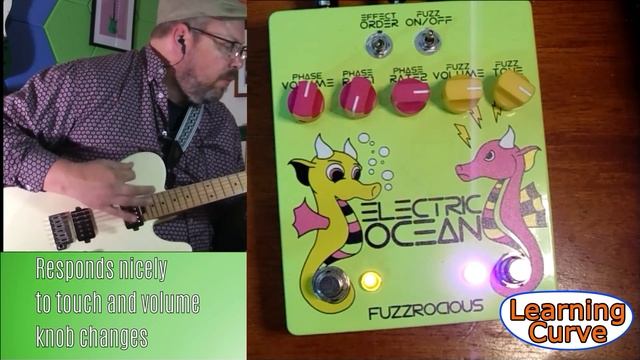 Fuzzrocious Electric Ocean 2 Channel Phaser With Fuzz