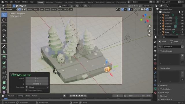 Low poly forest timelapse 🌲🌳 II Blender 2.9 - EASY TO FOLLOW смотреть онлайн