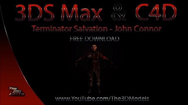 Cinema 4D/ 3DS Max | Terminator Salvation John Connor Model Download смотреть онлайн