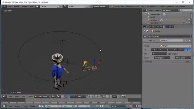 Camera Target & Rotate Around Object || Blender in Hindi #016 смотреть онлайн