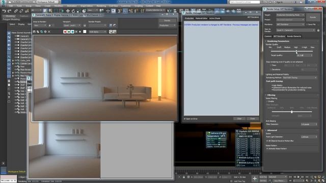 3ds max 2017 Art VS Iray Rendering смотреть онлайн