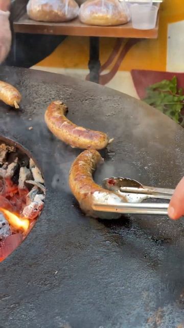 Сосиски на гриле #мангалтарковского #шашлык #стейк