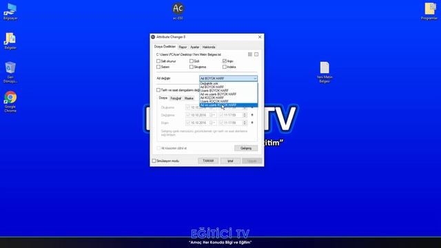 Attribute Changer Programı Kurulumu ve Kullanımı смотреть онлайн