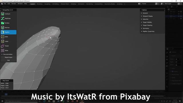 RETOPOLOGY TIME-LAPS #2 || RETOPOFLOW with BLENDER 3.0 смотреть онлайн