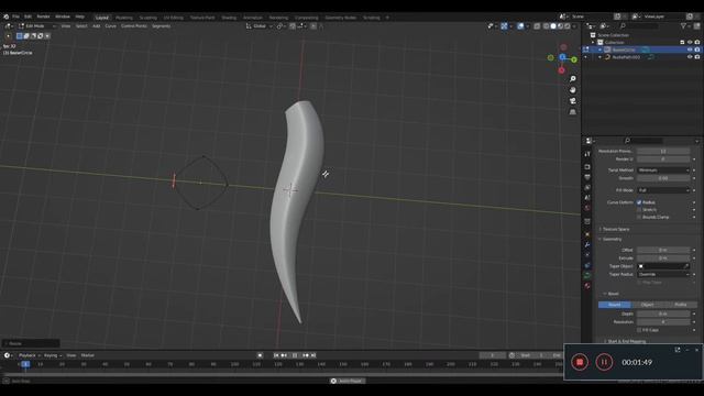 Easiest Way To Create Hair in Blender - 1 Minute Tutorial смотреть онлайн
